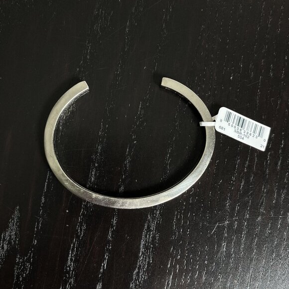 THE MONOTYPE 'The Tyler' Mens Silver-Plated Brass Square Cuff Bracelet NEW - Picture 2 of 7